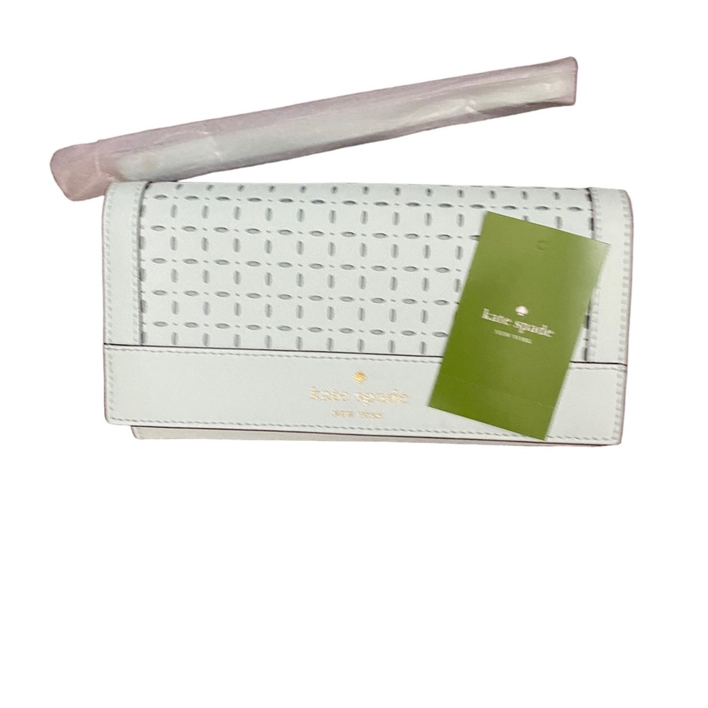 kate spade milton lane saffiano mint splash wallet NWT